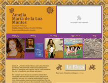 Tablet Screenshot of ameliamontes.com